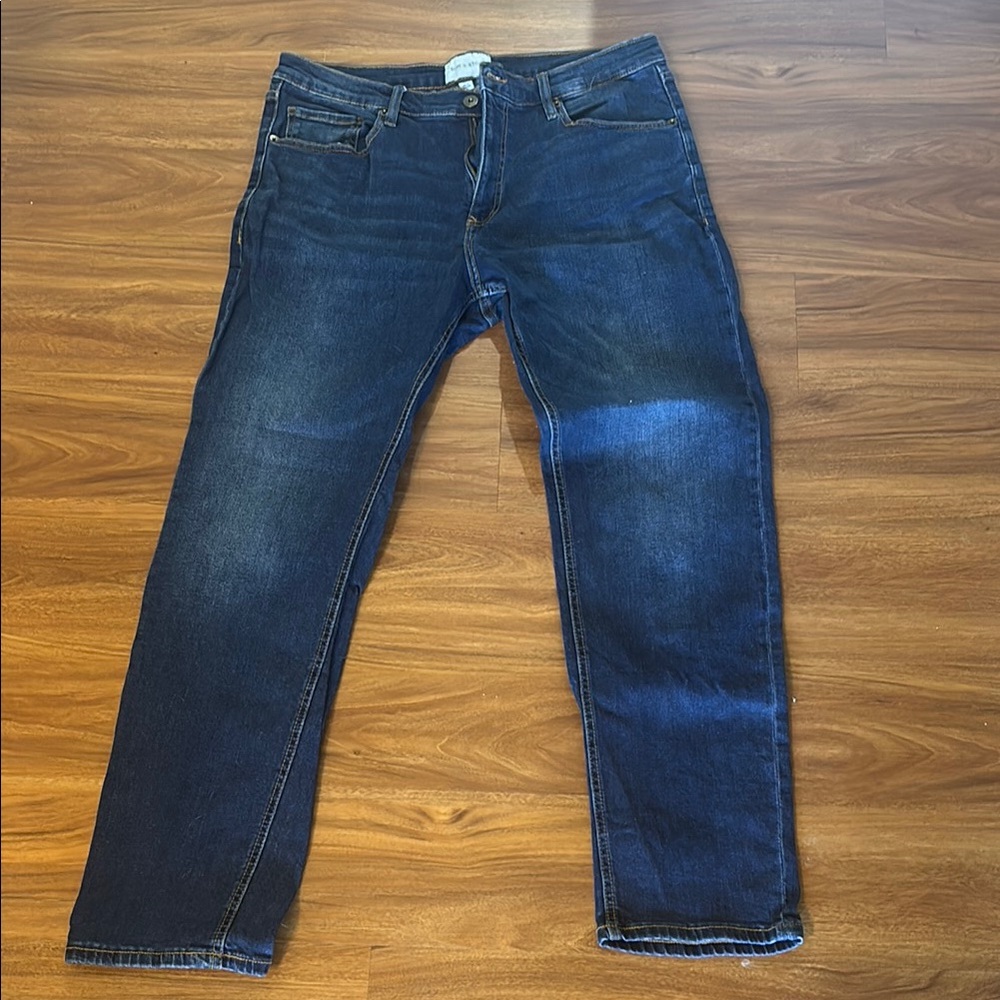 Sun + Stone Blue Straight Jeans Classic Style